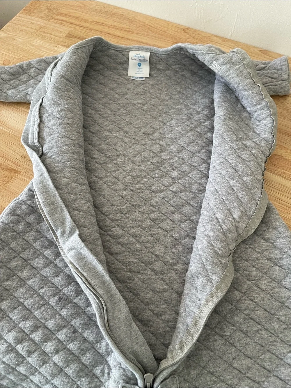 Halo Quilted Gray Sleep Sack Baby Pajama